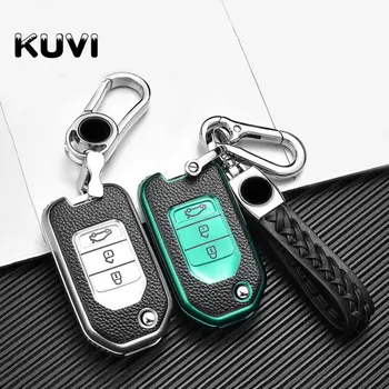 

PU Leather Car Remote Key Cover Case For Honda Civic Accord City Accord Odyssey CR-V XR-V HR-V Vezel Jade Jazz Crider Protect