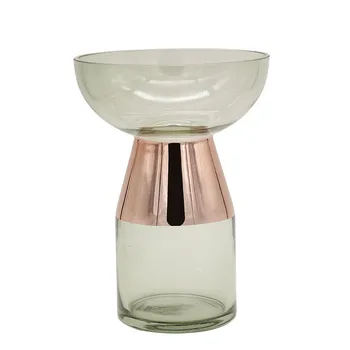 

Creative Transparent Geometric Funnel Glass Flower Vase Hydroponic Device European Desktop Ornament Home Decoration Accessories