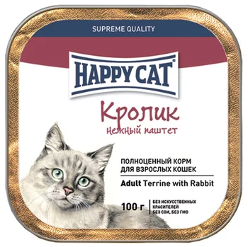 

HAPPY CAT HAPPY CAT with rabbit pâté 100g for adult cats