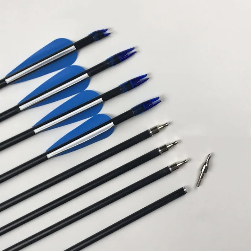 

8mm fiberglass arrow recurve traditional aluminum arrow archery practice arrow shooting composite bow and arrow