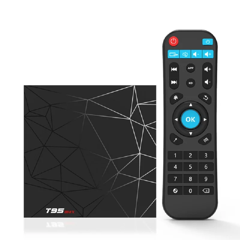T95 MAX Android 9 0 4 Гб ram 64 rom Smart 6K tv BOX Allwinner H6 четырехъядерный H.265 HD 2 4G Wifi ТВ приставка T95MAX |