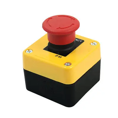

Ui 660V Ith 10A SPST Red Mushroom Head Emergency Stop Push Button Switch