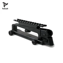 TOtrait Tactical AR15 Detachable Carry Handle Picatinny Rail Mount Combo M4 M16 Scope Mount 20mm Rail for Gun Rifle black