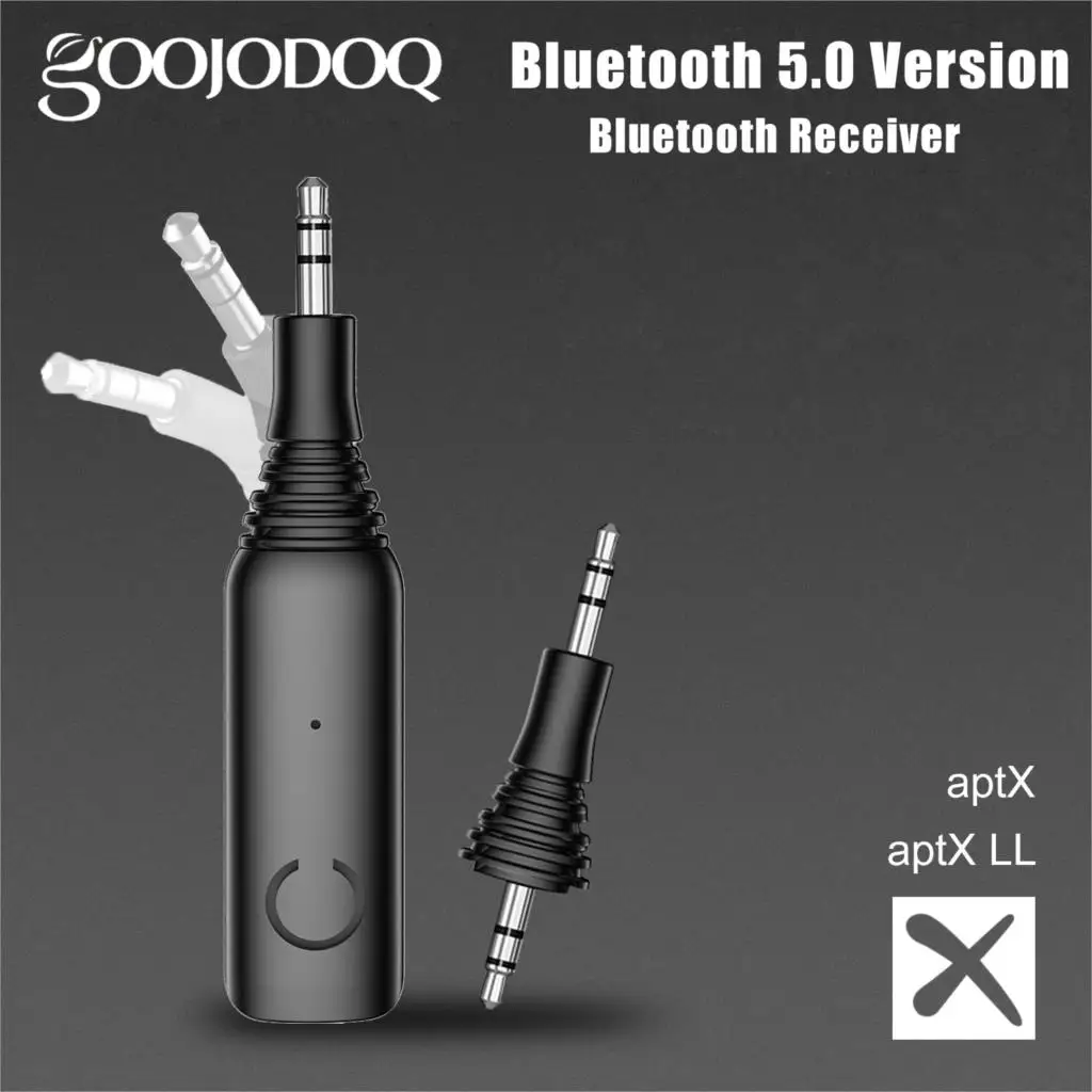 Bluetooth Receiver 3 5mm AUX APTX Bluetooth 5 0 Adapter For Headphones Music Wireless Audio Receiver 1