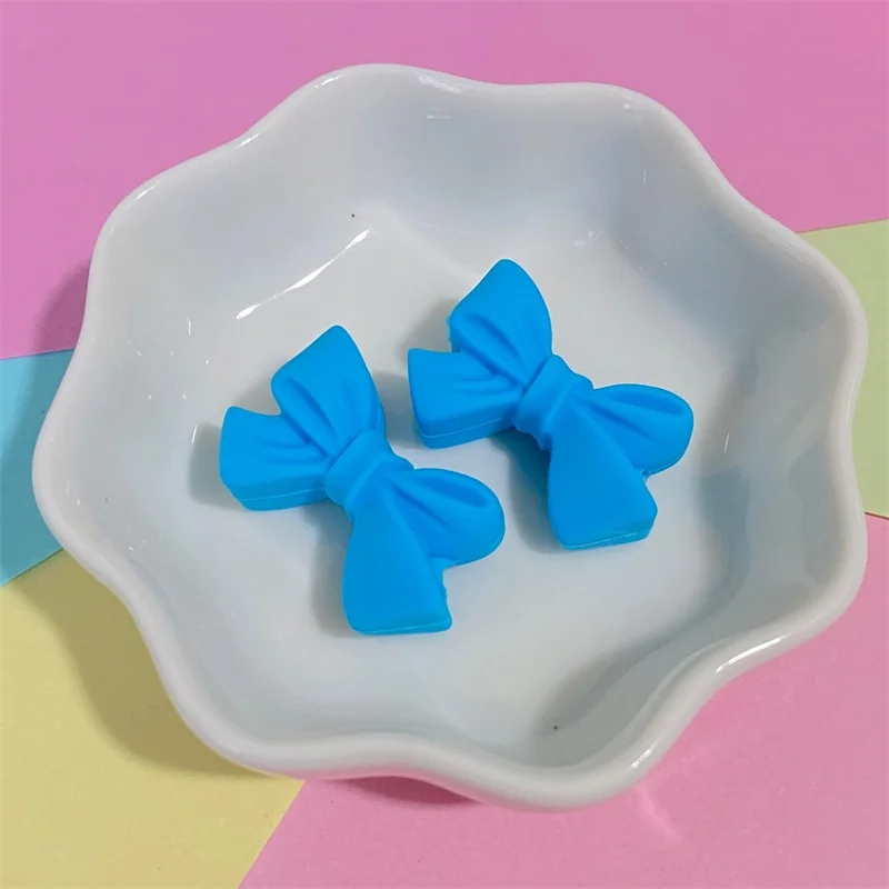 BPA Free Butterfly Shape Silicone Beads 10pcs for Pacifier Clips Baby Toys Baby Teether DIY Making Necklace teething toys silicone teething toys baby teething toys silicone beads silicone teething beads