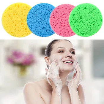 

Cleansing Sponge Compress Puff Natural Wood Pulp Sponge Cellulose Sponge Facial Sponge Makeup Accessorices