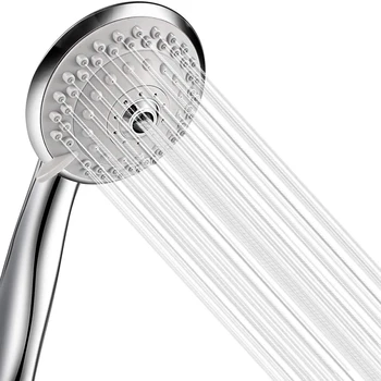 

Spa Bath Shower Head Nozzles Water Saving 360 Degree Rotating High Pressure Handheld Sprayer Single Head Bathroom Accessories