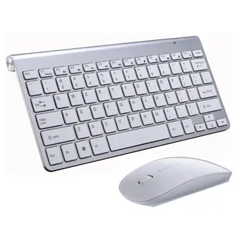 

Waterproof 2.4G Wireless Silent Keyboard and Mouse Set for PC Computer Smart TV