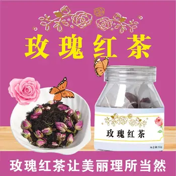 

2020 China Meiguihongcha Rose Black Tea Bottled Cold Tea Triangle Bag Flower Tea for Clear Heat Cellulite and Promote Digestion
