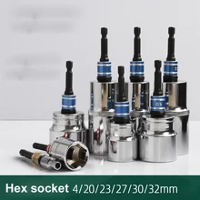 1 шт. 1/" шестигранный хвостовик шуруповерт сверло с метрической головкой гаечный ключ Винт 4-32 мм магнитное гнездо адаптер