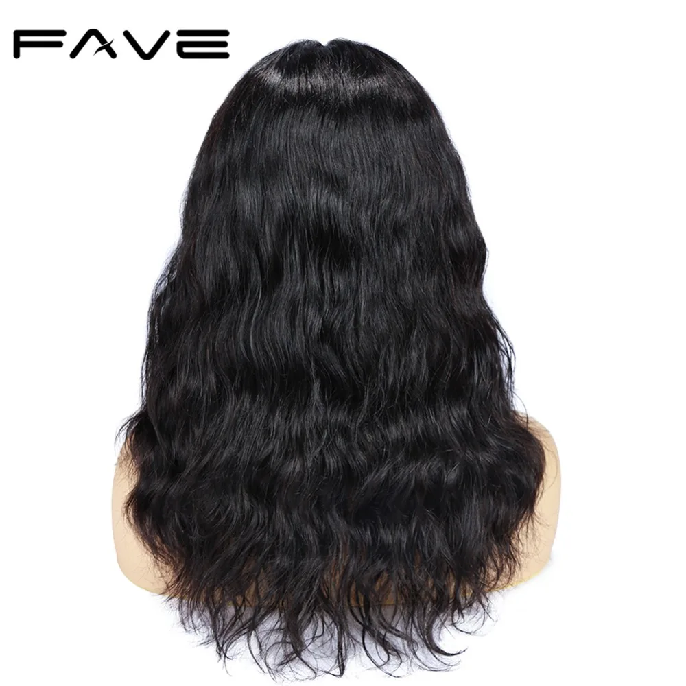 FAVE бразильские человеческие волосы парики естественная волна с детскими волосами парик предварительно выщипанные волосы 150% плотность Remy человеческие волосы часть шнурка парики