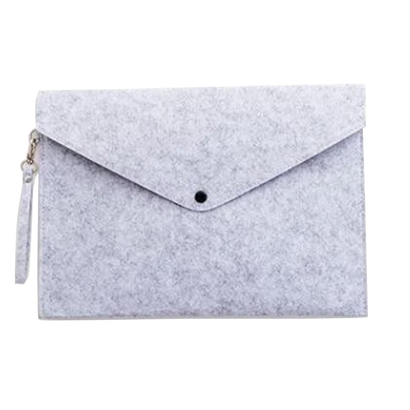

1PC Simple A4 Big Capacity Document Bag Pad Business Briefcase File Folders Chemical Felt Filing Products