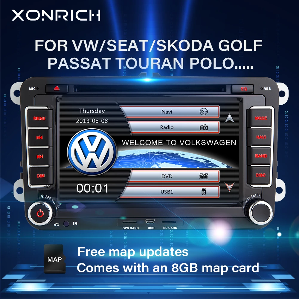 Автомобильный DVD плеер 2 Din для VW Volkswagen Passat b6 b7 amarok Skoda Octavia Superb T5 Golf 5 сиденье Polo leon