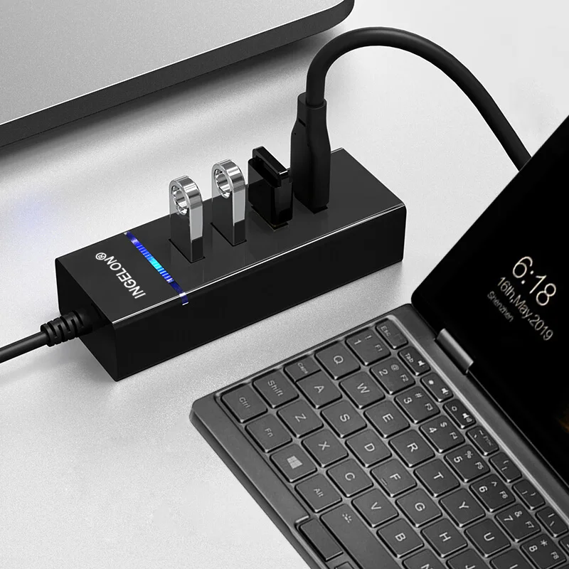 Концентратор USB 3,0 адаптер 4 порта сплиттер USB3.0 30 см кабель для PS4/PS4 Slim/Ps4 Pro/XBOXONE/XBOX360/Компьютерные аксессуары PC