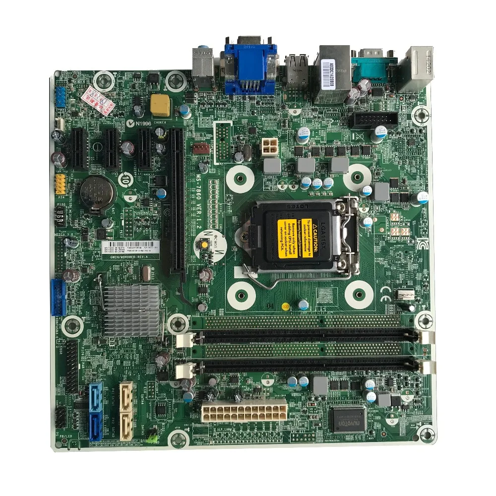 

Excellent For HP 400 G1 G2 MT Desktop Motherboard 1150 MS-7860 VER:1.2 718413-001 718413-501 718775-001 100% working