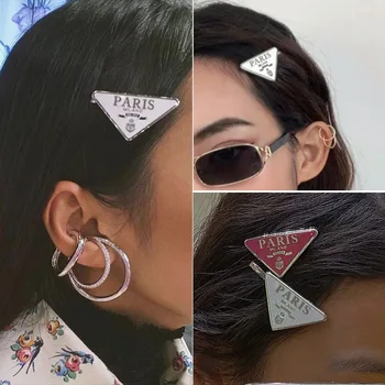 

2pcs Woman triangle paris hair clip