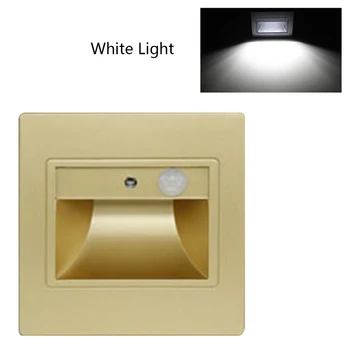 

Decoration Aisle Led Indoor Bedroom PIR Hotel Embedded Wall Light Motion Sensor Energy Saving Home Hall Stair Step