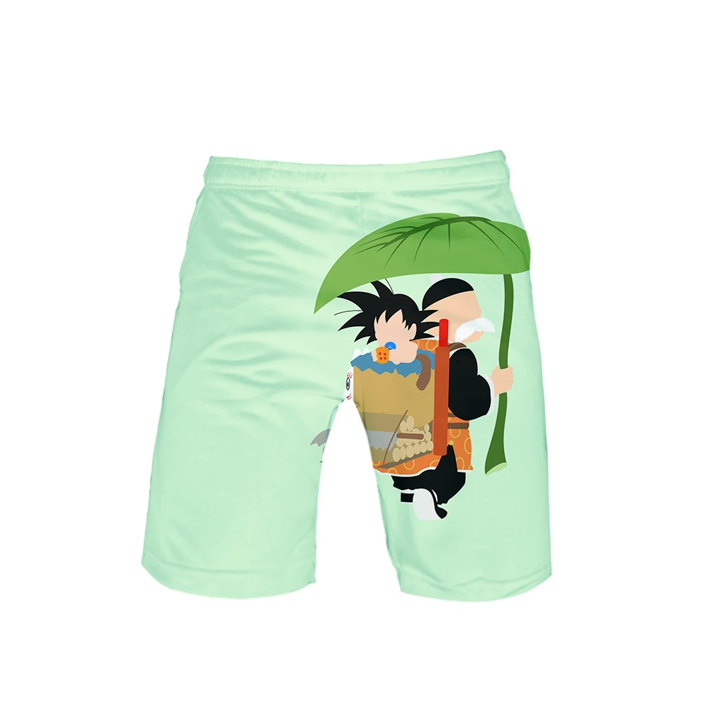 DRAGON BALL японский мультфильм мужские шорты летние новые быстросохнущие пляжные шорты мужские хип хоп Короткие Брюки пляжная одежда