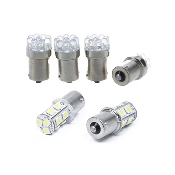 

6 Pcs 1156 BA15S 5050 SMD Lights Bulb White 12V Car Rear Light, 4 Pcs 9 LEDs & 2 Pcs 13 LEDs