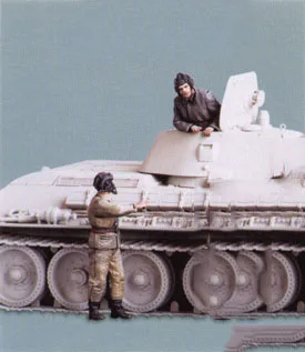 Неокрашенная фигурка советского танка 2 в масштабе 1/35 коллекция фигурок | Игрушки