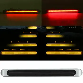 

17\" Turn Signal Light Bar Truck Stop Tail Red+Yellow Accessory Universal