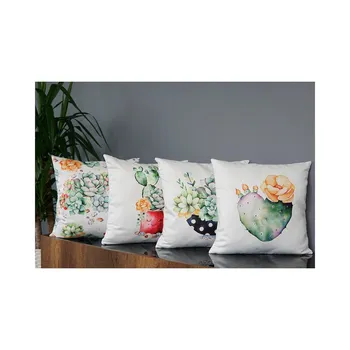 

Double Side Printed Sterliçya Patterned 4'lü Pillow decorate Case