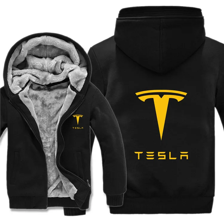Зимние толстовки с капюшоном «Tesla» мужское модное пальто шерстяной подклад куртки толстовки с теслой с капюшоном мужские пальто HS-013 - Цвет: as picture7