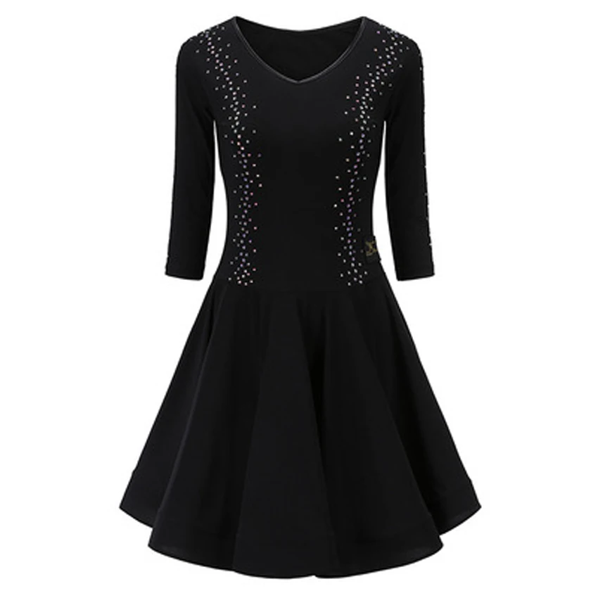 

Spring and summer Latin dance practice clothes female jitba dance performance skirt new square dance three-step step dress