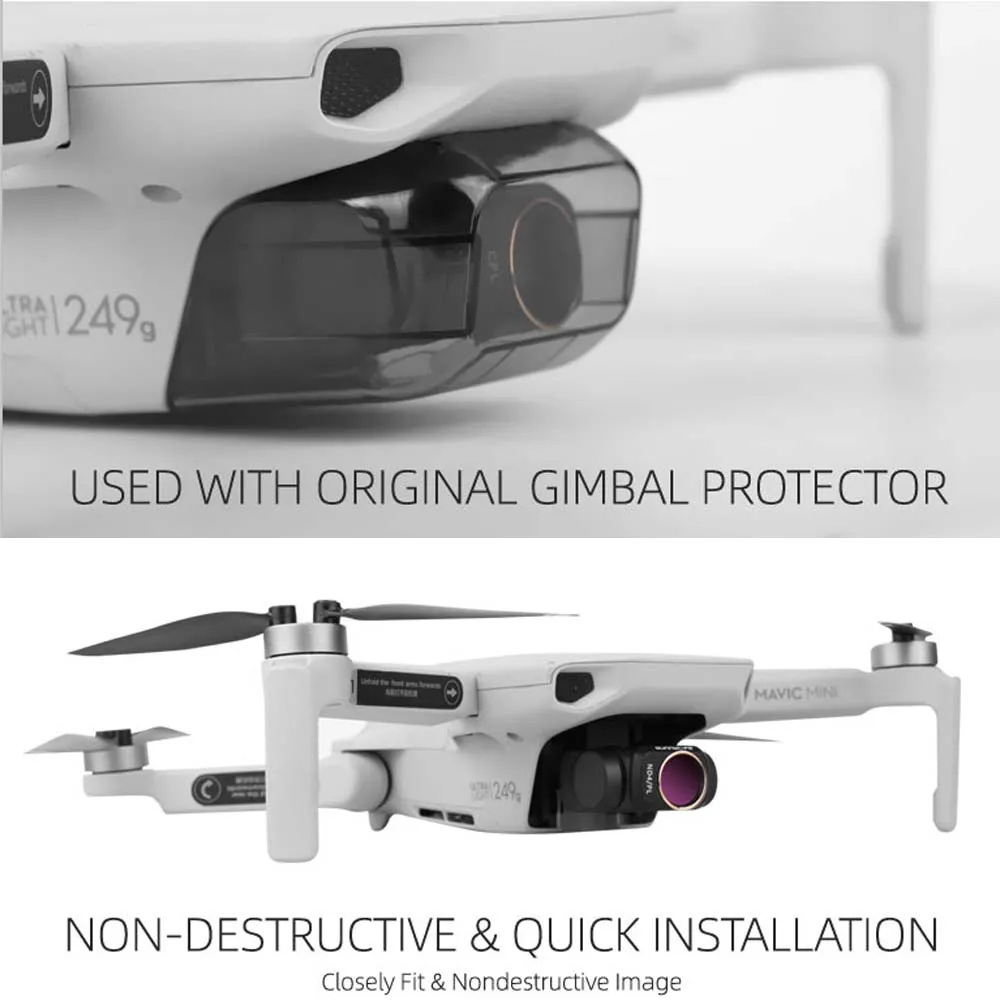 JINSERTA фильтр для объектива камеры для DJI Mavic Mini защитная пленка MCUV ND4 ND8 ND16 ND32 CPL ND/PL Комплект фильтров для DJI Mavic Mini