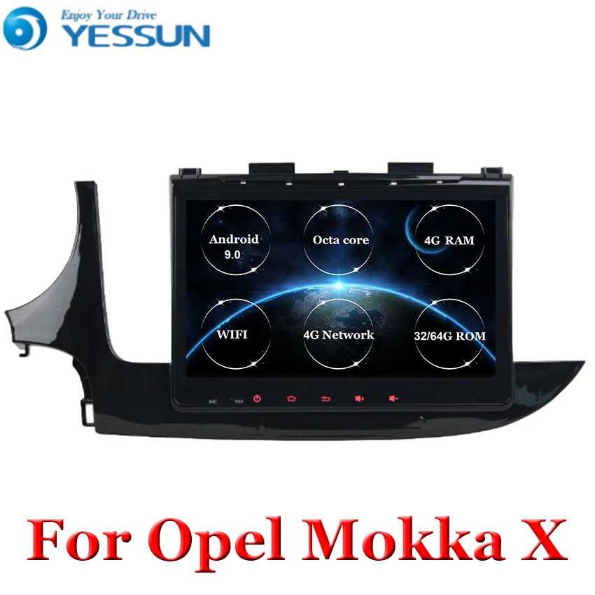 Автомобильный dvd плеер с Android 9 0 Восьмиядерный для Opel Mokka X Vauxhall MOKKA 2016 2017 2018 левым