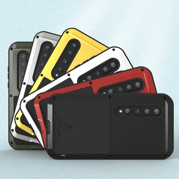 

LOVE MEI For Xiaomi Mi 10 Pro Metal Armor DustProof Shockproof Rugged Full Body Phone Cover for Xiaomi Mi 10 Shell Case