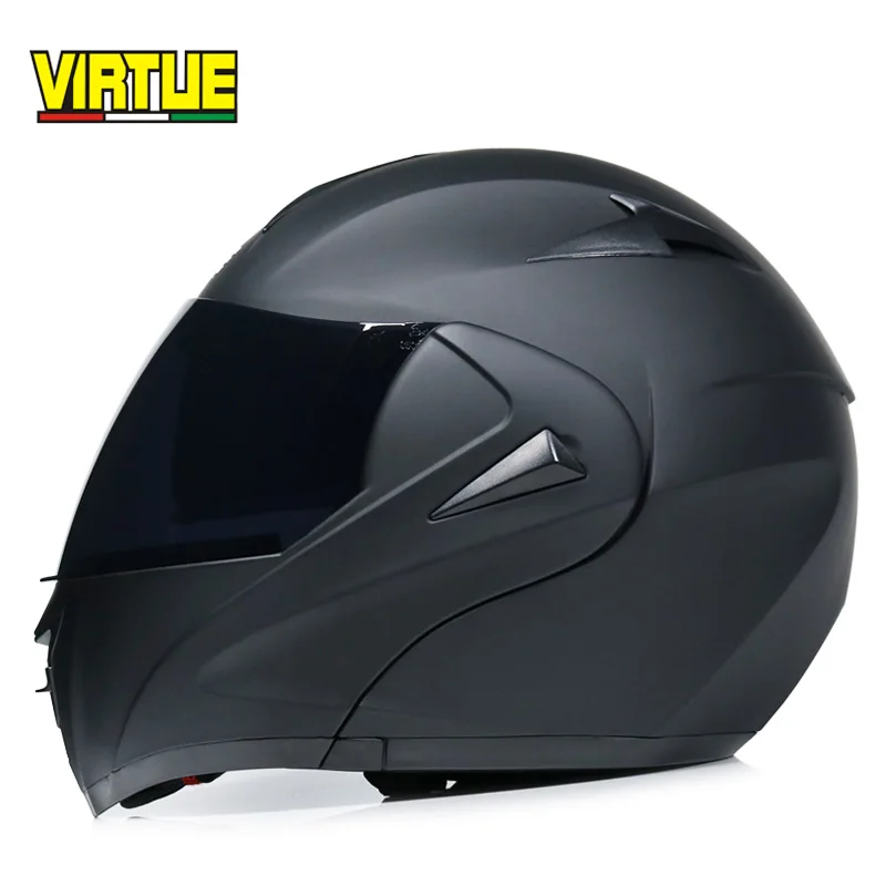 New fashion double lens flip up motorcycle helmet motocross full face helmet racing helmet M L XL XXL - Цвет: b1