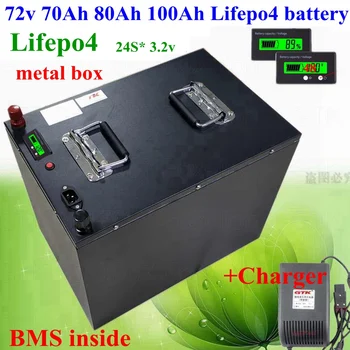 

Lifepo4 72v 70Ah 80Ah 100Ah 120Ah battery electric Scooter 72v 5000w 7000w 9000w electric bike battery motor EV RV + 10A charger