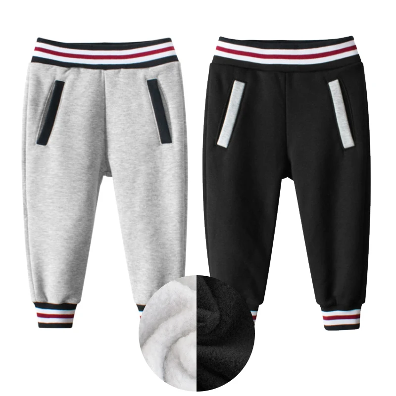 Зимние штаны для маленьких мальчиков и девочек детские спортивные теплые