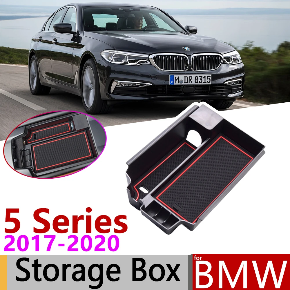 for BMW 5 Series G30 520 530 540 520d 525d 540d G31 M5 M Power 2017 2018 2019 of Armrest Box Storage Car Organizer Accessories