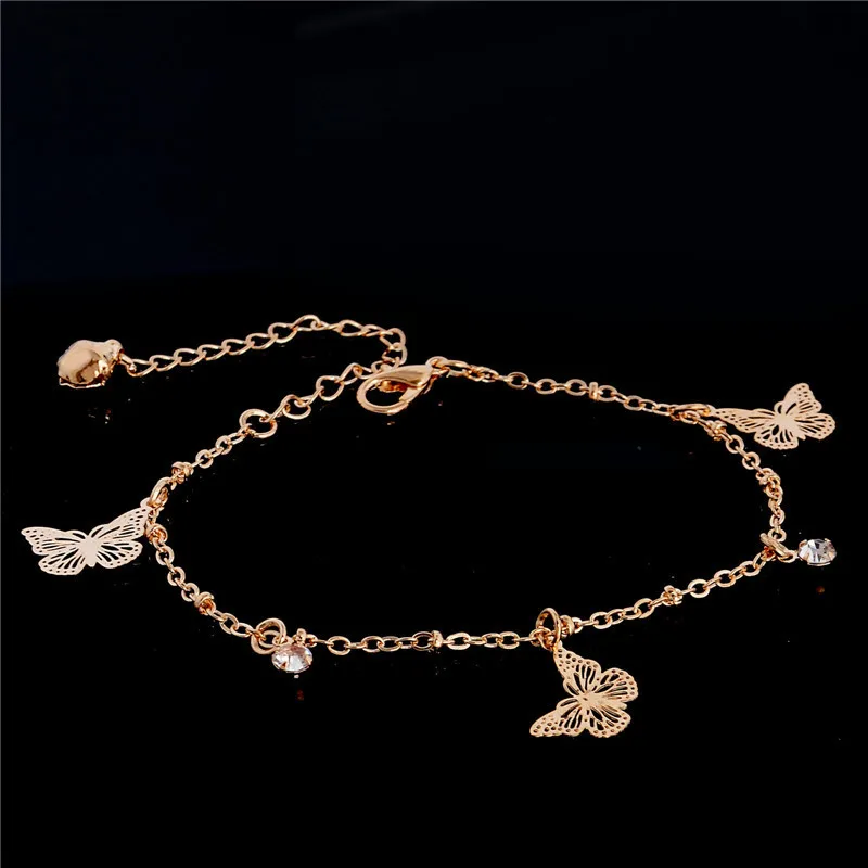 

Sweet Simple Butterfly Shape Anklet Bracelet Chain Ankel Beach Foot Sandal Diomedes for Women Gift