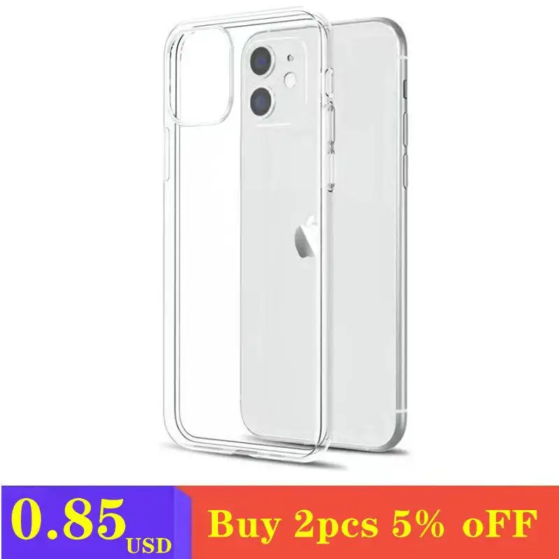Ultra Thin Clear Case For iPhone 13 12 11 Pro Max XS Max...