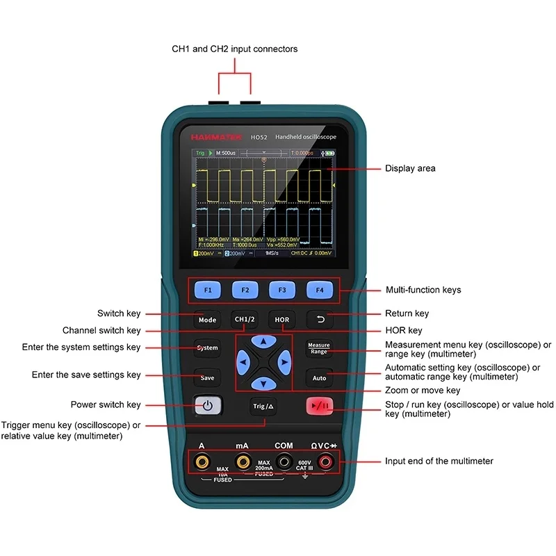Measurement & Analysis Instruments Tools HANMATEK digital multimeter