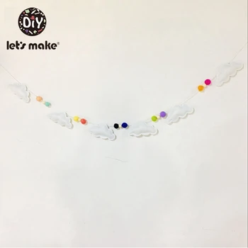 

1 Set Cloud & Felt Balls Garland Kid's Room Wall Decoration Nursery Decor Wedding Hanging Ornament Pendent Best Gifts For Kids