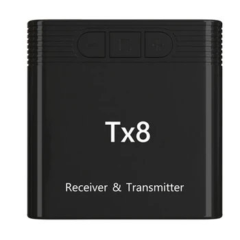 

Tx8 2 in 1 Bluetooth 5.0 Transmitter Receiver Audio Adapter for Tv Pc Headphone Mp3/Mp4 Music Playback
