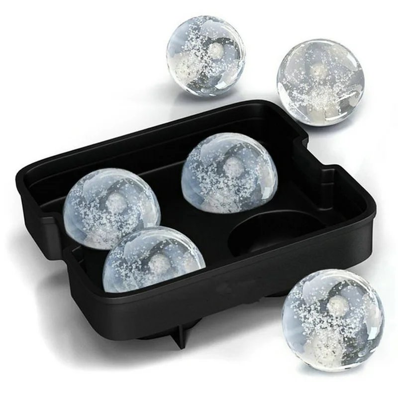 

Silicone Whiskey Ice Cube 3D Ball Maker Mold Sphere Mould Party Bar Tray Kitchen Bar Accessories