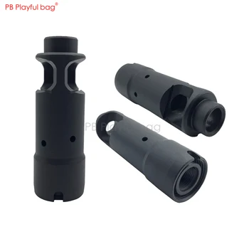 

Playful bag 74m fire cap upgrade material suppressor ak74ms fire cap counter thread 14mm thread interface toy gun parts QD83