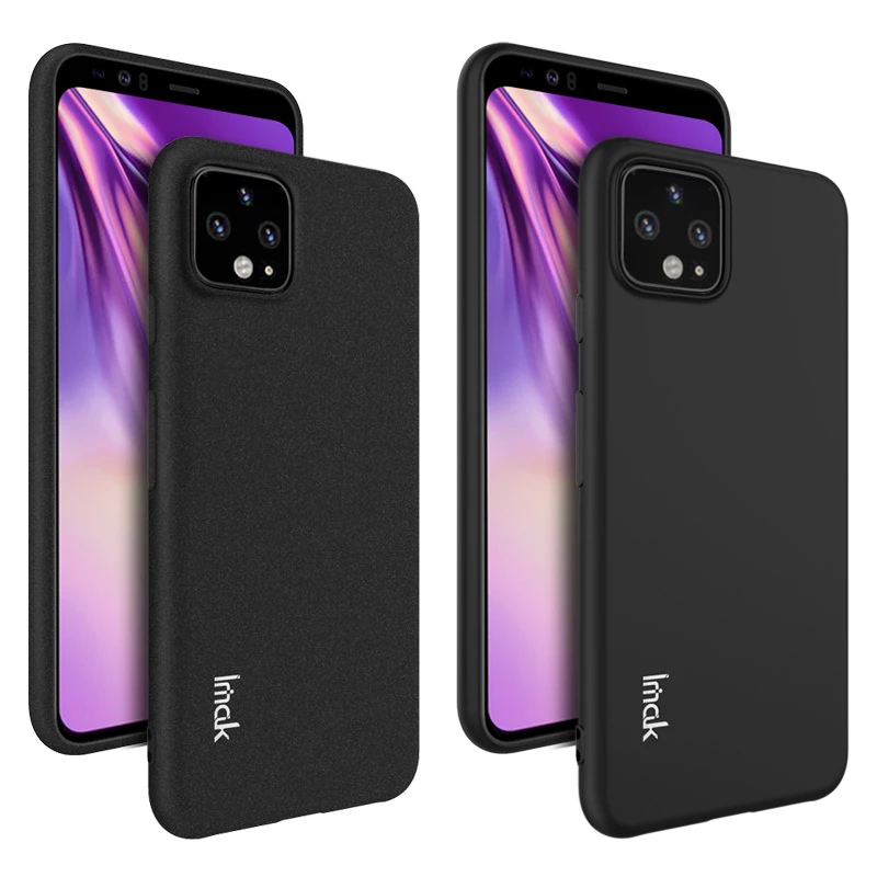 IMAK For Google Pixel 4 XL Case Shockproof Silicone Soft Transparent TPU Case Back Cover Case For Google Pixel 4 Pixel4 XL