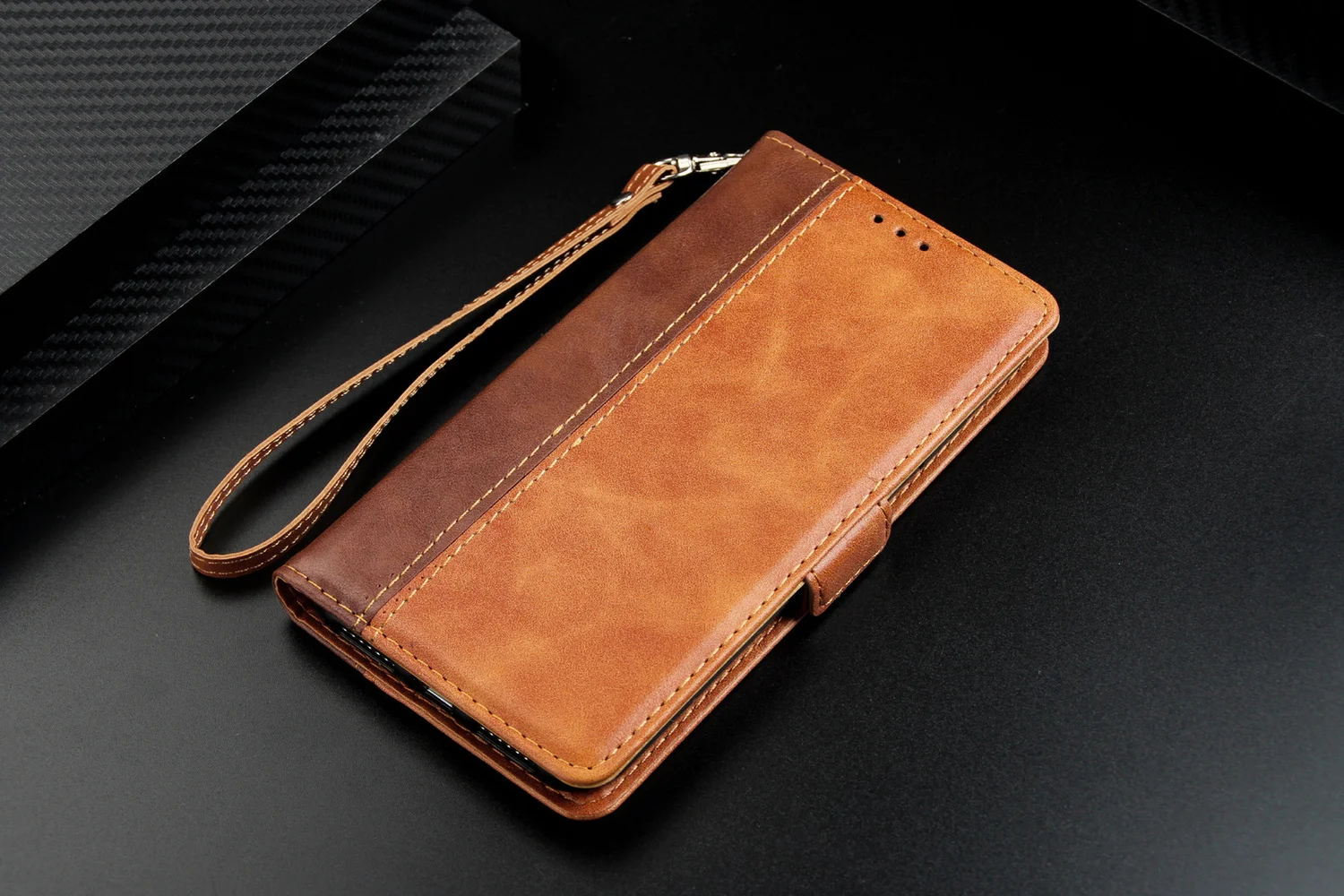 

PU for iPhone 7 8 xs max xr 6S 6 Plus Case 5 5s se 8Plus 7Plus 6Plus Flip stitch Leather Coque Luxury Funda Two tone Wallet Case
