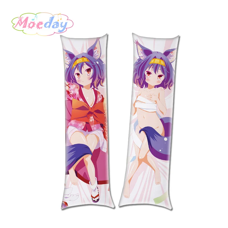 Без игры нет жизни Izuna Hatsuse Jibril длинные Размеры наволочки - Цвет: Черный