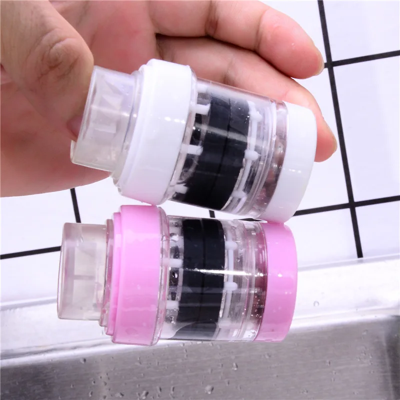 Red/White 360 Rotary Bathroom water filter Stream Faucet Pull out Universal Plastic Kitchen Faucet Shower Head Economizer
