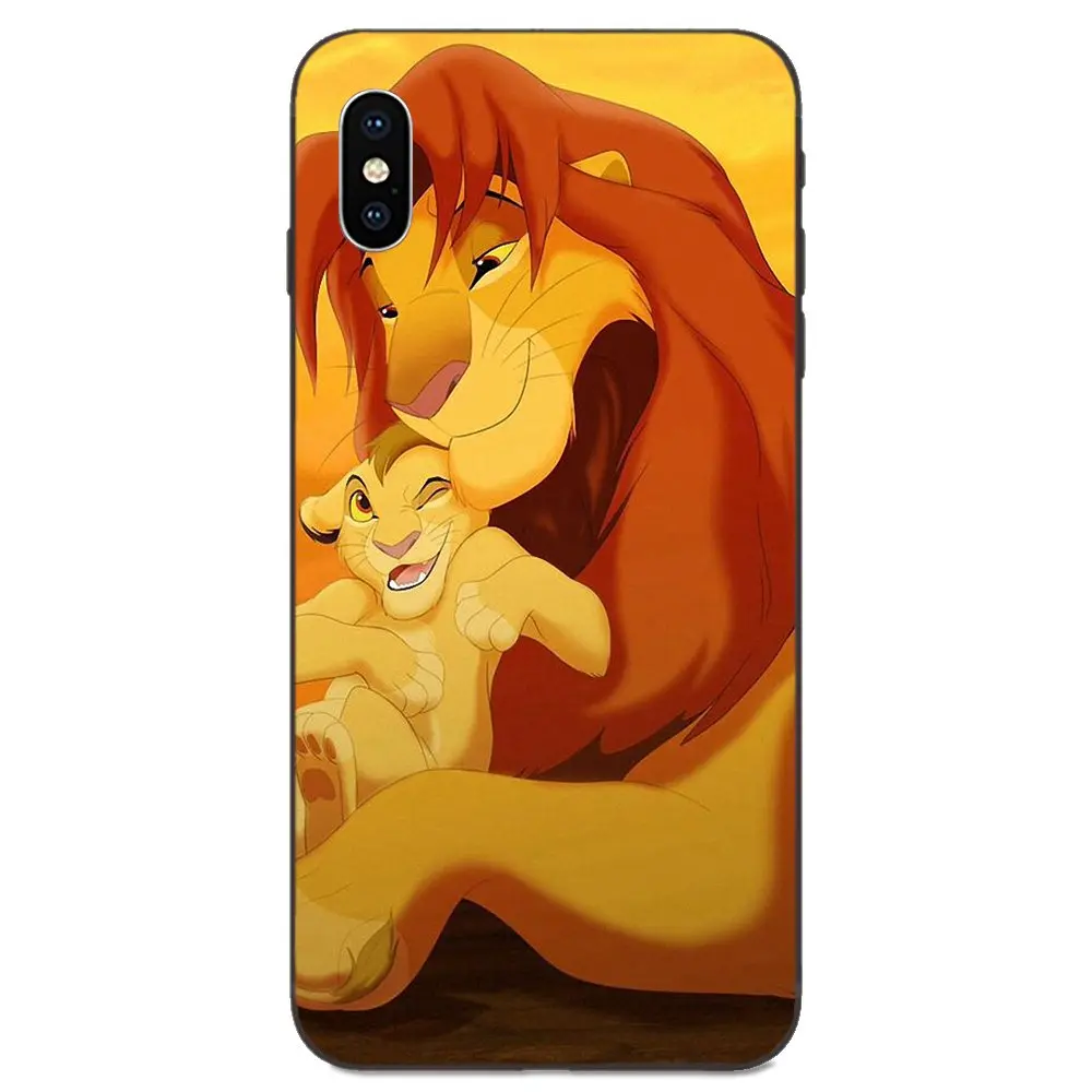 Пользовательский узор черный мягкий корпус Король Лев для Xiaomi mi x Max Note 2 2S 3 5X6 6X8 9T SE A1 A2 A3 CC9e Lite Play Pro F1