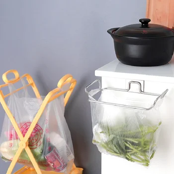 

Garbage Bag Holder X-type Folding Trash Can Hanging Garbage Bag Hanger Kitchen Waste Storage Bracket Home Door Back Waste Bin