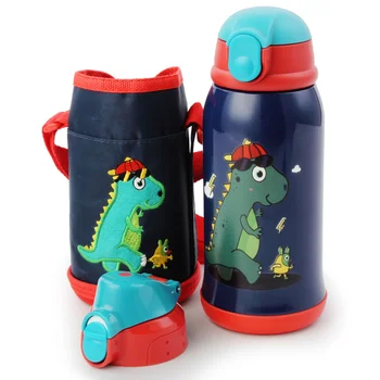 

Children Water Bottle Thermos Shaker Cup Stainless Creative Flask Water Bottle Stainless Insulated Borraccia Coffee Cup EE7SB