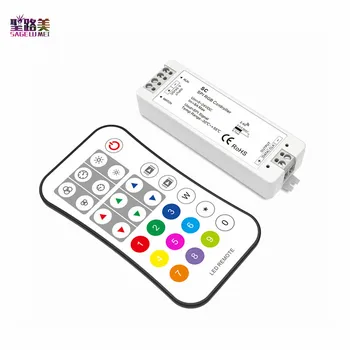 

SC + R9 5-24VDC 12V RF 2.4G LED SPI Pixel RGB Controller Set for UCS1903 WS2812 WS2811 WS2801 LPD6803 LPD8806 TM1812 LED tape